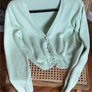 Brandy Melville Mint Green Cardigan Sweater